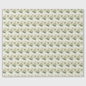 Papier Cadeau Orchidées blanches (Plat)