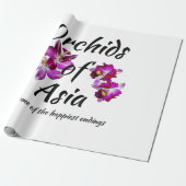 Papier Cadeau Orchidées d'Asie (Déroulé)