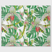 Papier Cadeau Orchidées et floral (Plat)