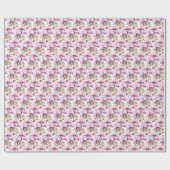 Papier Cadeau Orchidées pastel (Plat)