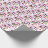Papier Cadeau Orchidées pastel (Coin)