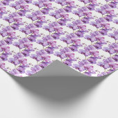 Papier Cadeau Orchidées pourpres (Coin)