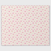 Papier Cadeau Orchidées rose pastel (Plat)