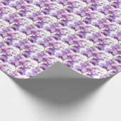 Papier Cadeau Orchidées Violettes (Coin)