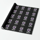 Papier Cadeau Ordinateur Heckler Funny Hacker Pun Dark BG (Déroulé)