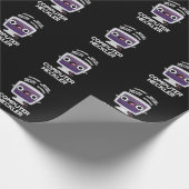 Papier Cadeau Ordinateur Heckler Funny Hacker Pun Dark BG (Coin)