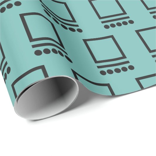 Papier Cadeau Ordinateurs répétés (Coin rond)