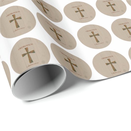 Papier Cadeau Ordination générale Félicitations, Metal Design C (Coin rond)