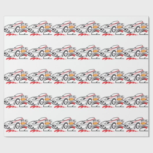 Papier Cadeau Oreiller Lancer Rêves Rapides – Conception d'oreil (Plat)