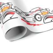 Papier Cadeau Oreiller Lancer Rêves Rapides – Conception d'oreil (Coin rond)