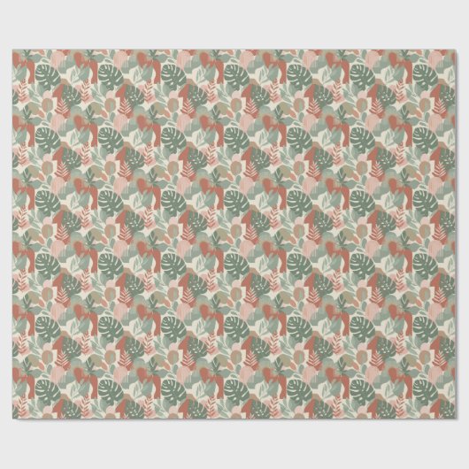 Papier Cadeau Organic Abstract Harmony Seamless Pattern (Plat)