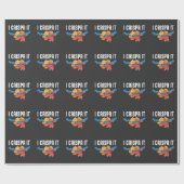 Papier Cadeau Organismes de l'ADN de Crispr Enseignant en biolog (Plat)