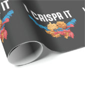 Papier Cadeau Organismes de l'ADN de Crispr Enseignant en biolog (Coin rond)