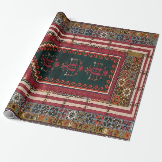 Papier Cadeau Oriental Antique Kilim Rug (Déroulé)