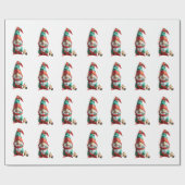 Papier Cadeau Origami vacances Gnome (Plat)