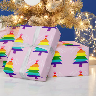 Papier Cadeau Original 8 bandes LGBT Pride Drapeau LGBTQ Noël