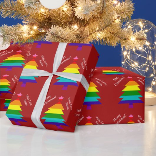 Papier Cadeau Original 8 bandes LGBT Pride Drapeau LGBTQ Noël (Vacances)