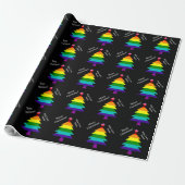 Papier Cadeau Original 8 bandes LGBT Pride Drapeau LGBTQ Noël (Déroulé)