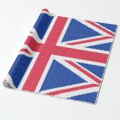 Papier Cadeau Original cross-stitch design Union Jack (Déroulé)