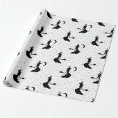 Papier Cadeau Original Halloween Witch Pattern (Déroulé)