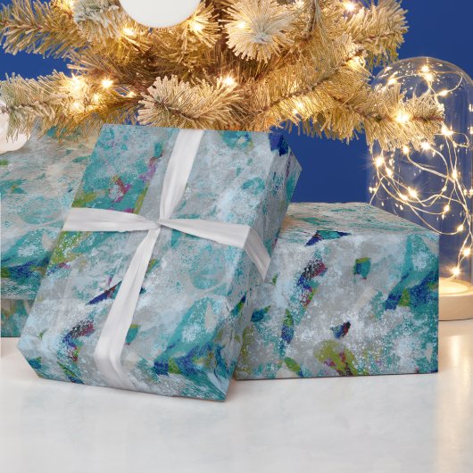 Papier Cadeau Original Moderne Un Design D'Art Abstrait (Vacances)