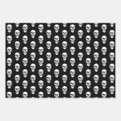 Papier cadeau original noir avec têtes de mort (Devant 3)