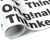 Papier Cadeau Original Thinker (Coin rond)
