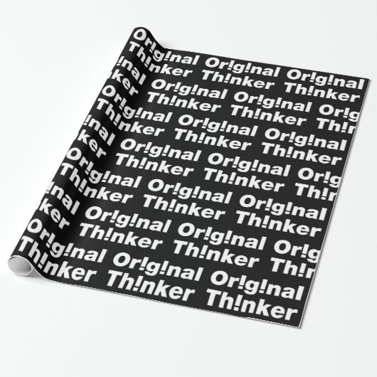 Papier Cadeau Original Thinker (Déroulé)