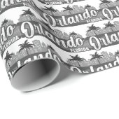 Papier Cadeau Orlando Florida (Coin rond)