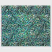 Papier Cadeau Ormeau et argent orientaux persans de motif (Plat)