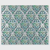 Papier Cadeau Ormeau et perle orientaux persans de motif (Plat)