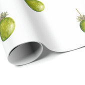 Papier Cadeau Ornament Christmas Paper  (Coin rond)