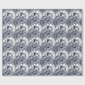 Papier Cadeau Ornat Chic Antique Hollandaise Delft Blue Art Wind (Plat)