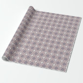 Papier Cadeau Ornate Mauve Tile Pattern Gift Wrap (Déroulé)