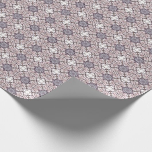 Papier Cadeau Ornate Mauve Tile Pattern Gift Wrap (Coin)