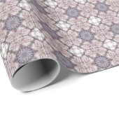 Papier Cadeau Ornate Mauve Tile Pattern Gift Wrap (Coin rond)