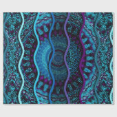 Papier Cadeau Ornate seamless texture background. Relief waves o (Plat)