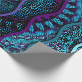 Papier Cadeau Ornate seamless texture background. Relief waves o (Coin)
