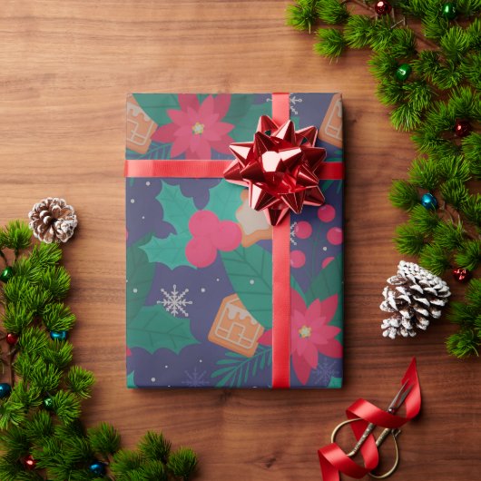 Papier Cadeau Ornement de Noël  (Cadeau de vacances)