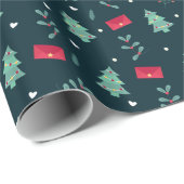 Papier Cadeau Ornement de Noël Décoratif (Coin rond)