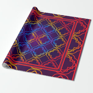 Papier Cadeau Ornement Décoratif Avec Décoration Géométrique. Sy