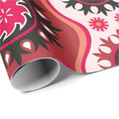 Papier Cadeau Ornement oriental traditionnel sans soudure (Coin rond)