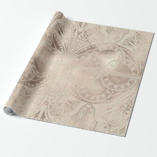 Papier Cadeau Ornementation subtile florale et géométrique égypt