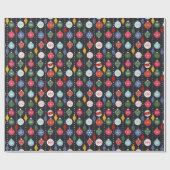 Papier Cadeau Ornements Colorés (Plat)