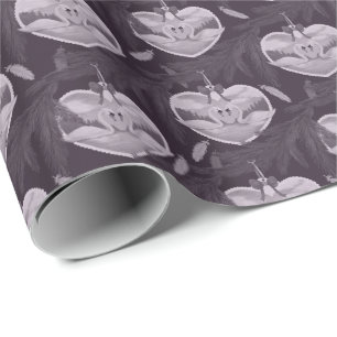 Papier Cadeau Ornements Cygne Lunatique