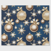 Papier Cadeau Ornements de Glitterie (Plat)