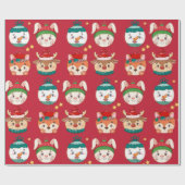 Papier Cadeau Ornements de Noël (Plat)