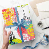 Papier Cadeau Ornements de Noël
