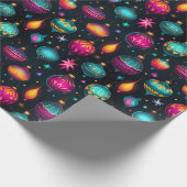 Papier Cadeau Ornements de Noël de Neon (Coin)