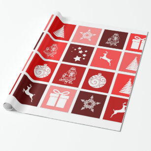 Papier Cadeau Ornements décoratifs d'arbre de Noël